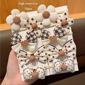 Girls Honey Style 10-Piece Hair Accessory Set - NIP